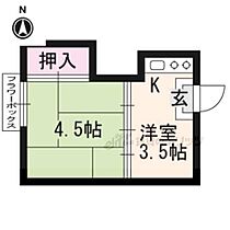 京都府京都市左京区一乗寺河原田町（賃貸アパート1K・1階・14.58㎡） その2