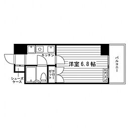 モンシャトー川越成和 1Kの間取図画像
