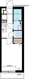 パークブラン日吉 1Kの間取図画像