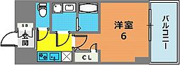 レオンコンフォート神戸駅前 1Kの間取図画像