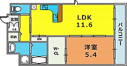 グレイスガーデン 1LDKの間取図画像