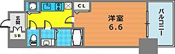 プレサンス三宮ディライト 1Kの間取図画像