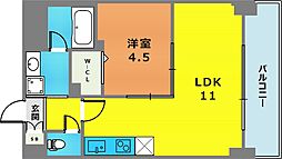 グレンパーク兵庫駅前 1LDKの間取図画像