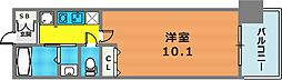 レジディア三宮東 1Kの間取図画像