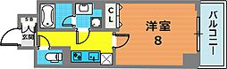 BONNY元町 1Kの間取図画像