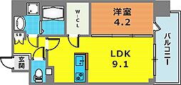 SDグランツ神戸Peninsula 1LDKの間取図画像