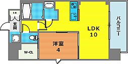 SDグランツ神戸Peninsula 1LDKの間取図画像