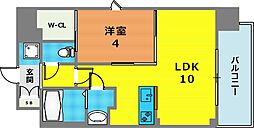 SDグランツ神戸Peninsula 1LDKの間取図画像