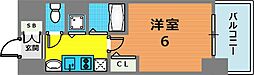 プレサンス三宮ルミネス 1Kの間取図画像