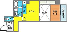 サンビルダーパールビル 1LDKの間取図画像