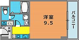 IPSXEAST ワンルームの間取図画像