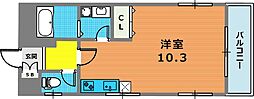 ライオンズマンション神戸元町第2 1Kの間取図画像
