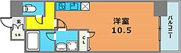 WillDo三宮イースト ワンルームの間取図画像