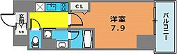 アルファレガロ神戸元町 1Kの間取図画像