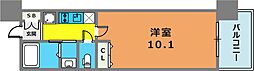 レジディア三宮東 1Kの間取図画像