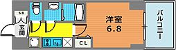 プレサンス神戸セレスティア 1Kの間取図画像