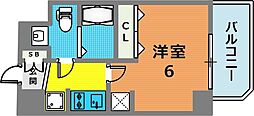 エステムコート神戸ハーバーランド前6ピクシス 1Kの間取図画像
