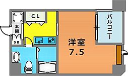 LiAnge兵庫本町 1Kの間取図画像