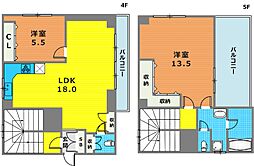 佳山ビル 2LDKの間取図画像