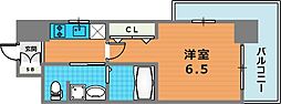 ラナップスクエア神戸ハーバープライム 1Kの間取図画像