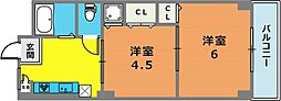 マンションエイト 2Kの間取図画像