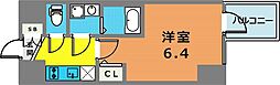 エスリード神戸三宮ヒルズ 1Kの間取図画像
