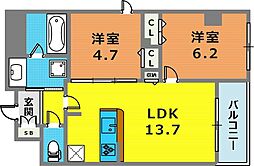 神戸海岸通 萬利Residence 3階
