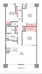 ステイツ西宮甲東園 3LDKの間取図画像