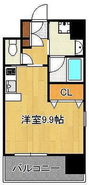 フェリシエ馬借 ｜福岡県北九州市小倉北区馬借2丁目(賃貸マンション1R・6階・30.03㎡)の写真 その2