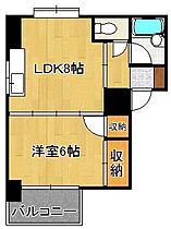 コーポ小林 小倉  ｜ 福岡県北九州市小倉北区馬借1丁目（賃貸マンション1LDK・2階・33.95㎡） その2