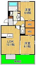 トレス下富野  ｜ 福岡県北九州市小倉北区下富野4丁目（賃貸アパート2LDK・1階・58.37㎡） その2