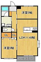 ゼルコバI  ｜ 福岡県北九州市門司区南本町（賃貸マンション2LDK・1階・54.08㎡） その2