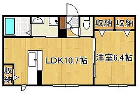 メゾン・ブランシュ  ｜ 福岡県北九州市門司区羽山1丁目（賃貸アパート1LDK・1階・40.85㎡） その2