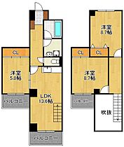 アーリントン  ｜ 福岡県北九州市小倉北区中津口1丁目（賃貸マンション3LDK・14階・77.11㎡） その2