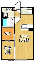 オーク上富野  ｜ 福岡県北九州市小倉北区上富野1丁目（賃貸アパート1LDK・1階・33.39㎡） その2