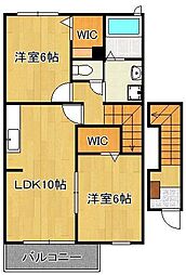 ローレルコルソ21 2LDKの間取図画像