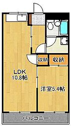 レディースマンションなでしこ 1LDKの間取図画像