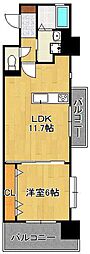 アルティザ小倉 1LDKの間取図画像