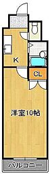 ロイヤルリージェント105 1Kの間取図画像