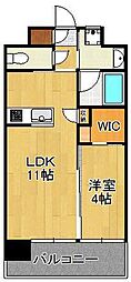 ベレッツァ門司 1LDKの間取図画像