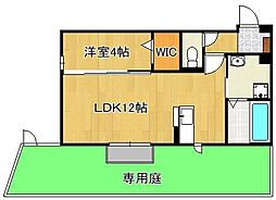 アヴニール藤松 1LDKの間取図画像