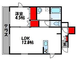 JR鹿児島本線 福間駅 3.9km 1階/-