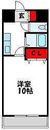 ギャラン文教 1Kの間取図画像