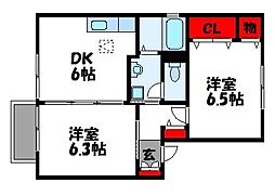JR鹿児島本線 古賀駅 バス23分 麦田下車 徒歩9分 1階/-