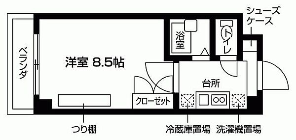 パル8HOUSE 510｜滋賀県大津市真野１丁目(賃貸マンション1K・5階・24.00㎡)の写真 その2