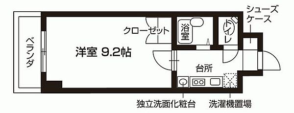 リベルタ南草津 310｜滋賀県草津市追分南９丁目(賃貸マンション1K・3階・25.50㎡)の写真 その2