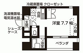 ラウム江坂 701 ｜ 大阪府吹田市豊津町11-14（賃貸マンション1K・7階・25.03㎡） その2