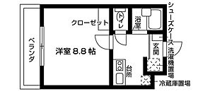 セルシオン池下 401 ｜ 愛知県名古屋市千種区池下１丁目2-9（賃貸マンション1K・4階・24.12㎡） その2