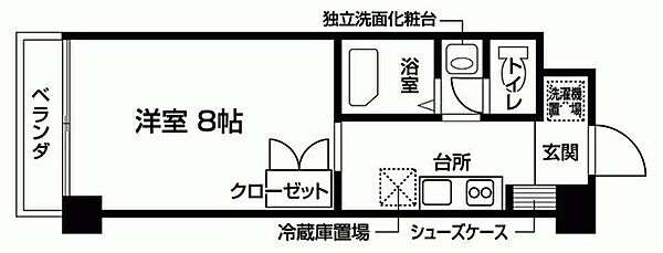 バウスクロス仙台宮町 827｜宮城県仙台市青葉区宮町２丁目(賃貸マンション1K・8階・24.08㎡)の写真 その2