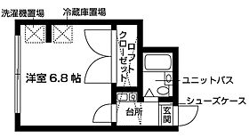 パールハイツ・タケ 205 ｜ 千葉県船橋市坪井東１丁目13-15（賃貸アパート1K・1階・17.13㎡） その2